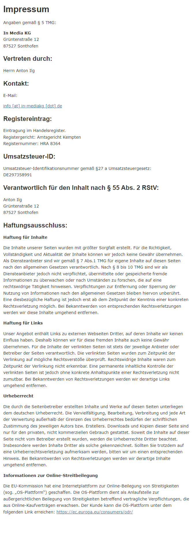 Impressum