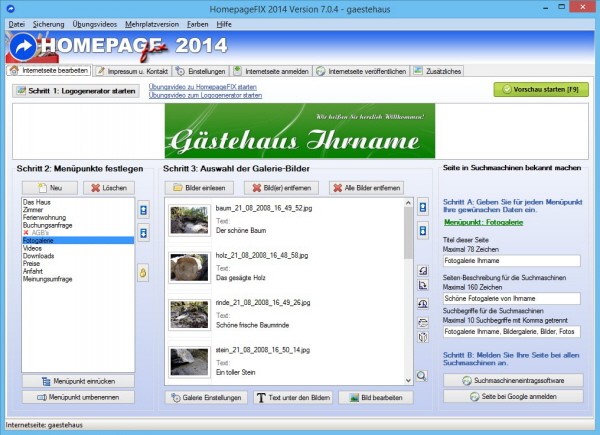 Homepage Software